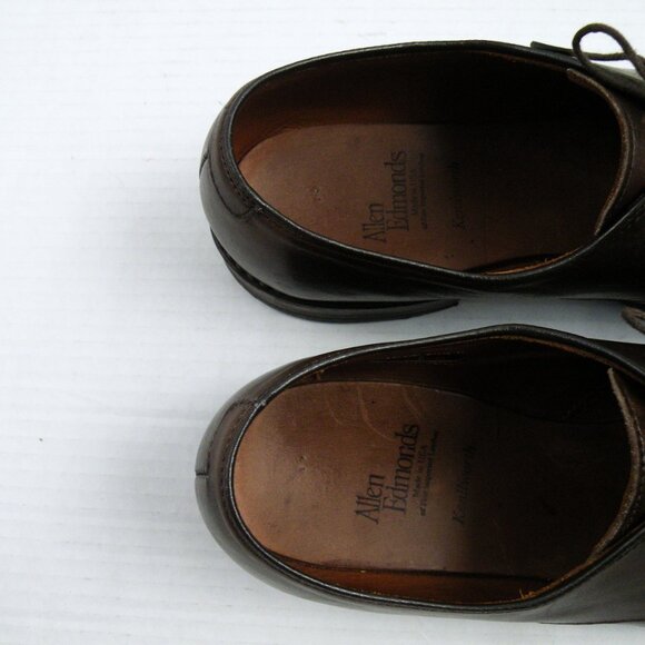 Kenilworth Allen Edmonds Blucher Brown Leather Shoes 9D main image 6